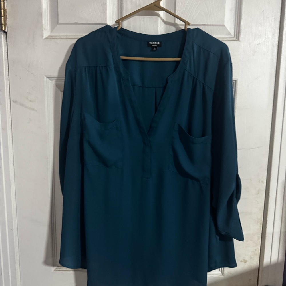 Torrid Deep Teal Blouse